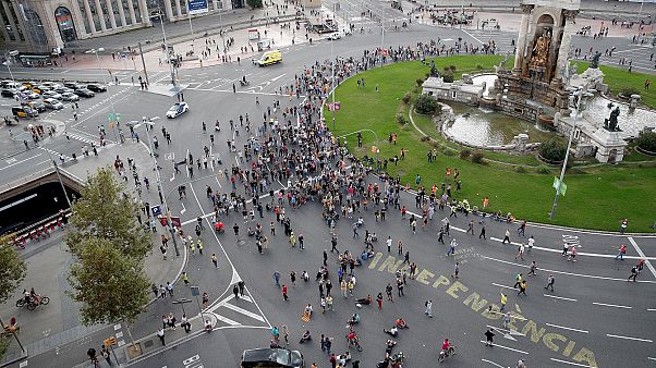 El independentismo catalán "ensaya" su respuesta a la condena contra los líderes del procés El independentismo catalán "ensaya" su respuesta a la condena contra los líderes del procés