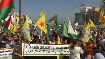 شاهد: الأكراد في لبنان ينددون بالعملية العسكرية التركية في شمال شرق سوريا