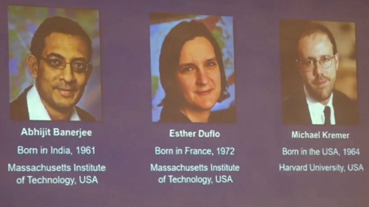 Nobel Ekonomi Ödülü Abhijit Banerjee, Esther Duflo ve Michael Kremer'e verildi