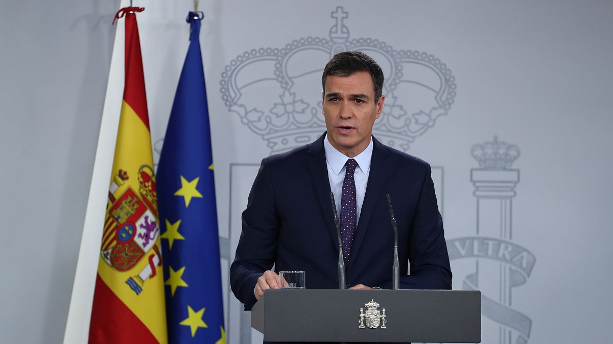 Presidente del Gobierno espaol en funciones, Pedro Sánchez, el 14 de octubre de 2019. 