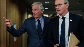 In foto: Michel Barnier (negoziatore per la Ue sulla Brexit) e Simon Coveney