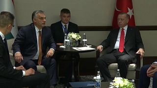 Cumhurbaşkanı Erdoğan Macaristan Başbakanı Victor Orban'ı Azerbaycan'da kabul etti