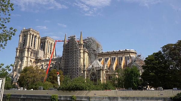 Six mois après l'incendie de Notre-Dame, la sécurisation progresse lentement Six mois après l'incendie de Notre-Dame, la sécurisation progresse lentement