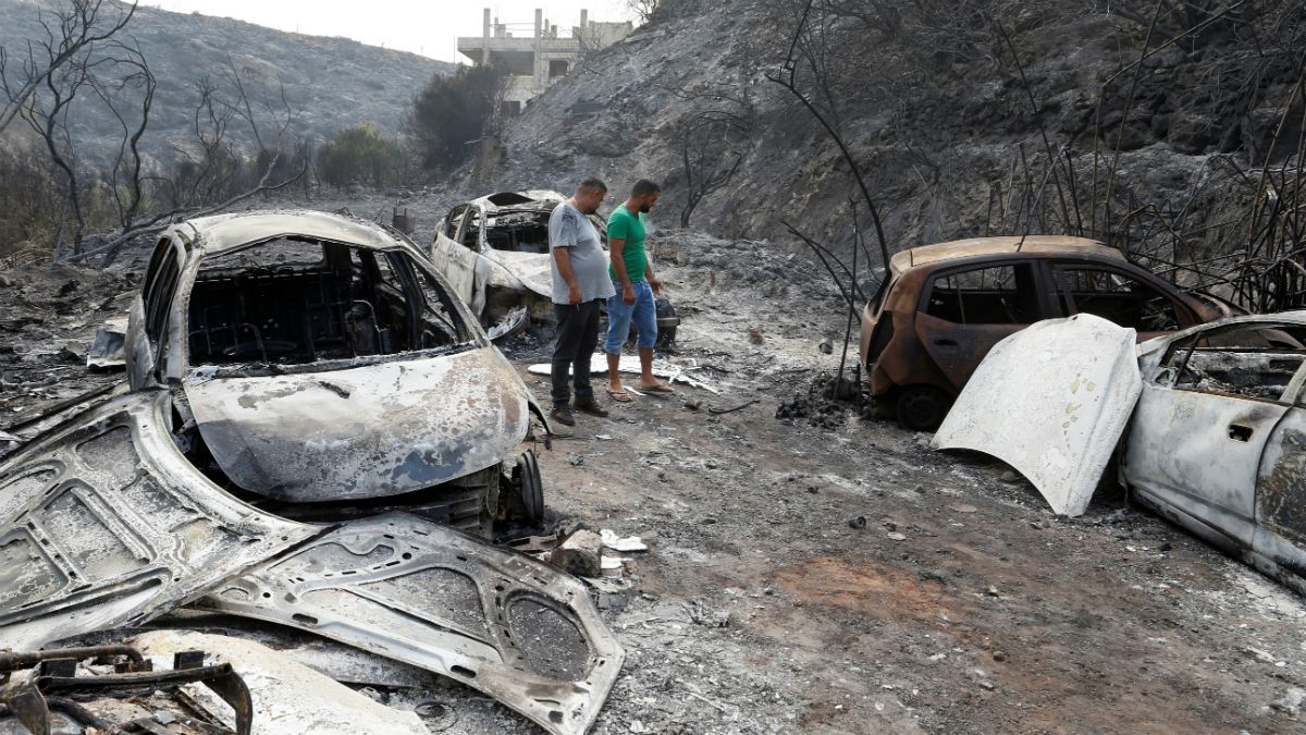آتش سوزی در لبنان