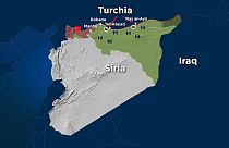 Turchia in Siria: la mappa della prima settimana dell'operazione Fonte di Pace
