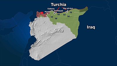 Turchia in Siria: la mappa della prima settimana dell'operazione Fonte di Pace