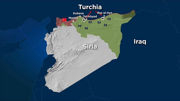 Turchia in Siria: la mappa della prima settimana dell'operazione Fonte di Pace Turchia in Siria: la mappa della prima settimana dell'operazione Fonte di Pace