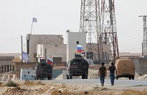 شاهد: عملية انتشار قوات تابعة للجيش الروسي والسوري في منبج