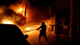 Protesters clash with police in third day of Catalan pro-independence demonstrations