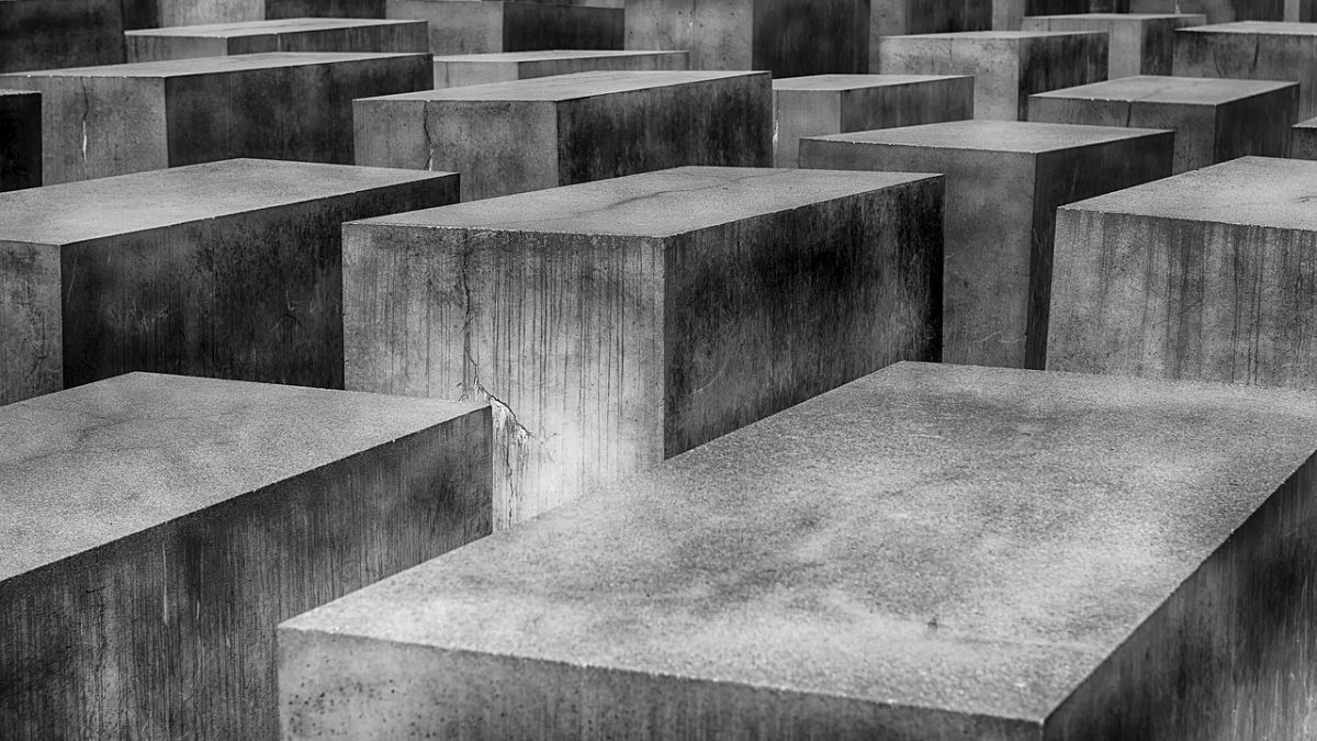 The Holocaust memorial in Berlin, Germany.