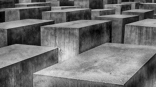 The Holocaust memorial in Berlin, Germany.