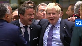 Watch: Hearty handshakes as Boris Johnson toasts Brexit deal with EU leaders