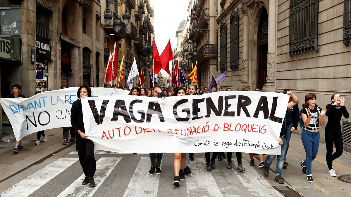 Jornada de huelga general en Cataluña