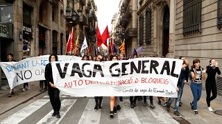 Jornada de huelga general en Cataluña