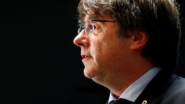 El ex presidente catalán Carles Puigdemont ofrece una conferencia de prensa en Bruselas El ex presidente catalán Carles Puigdemont ofrece una conferencia de prensa en Bruselas
