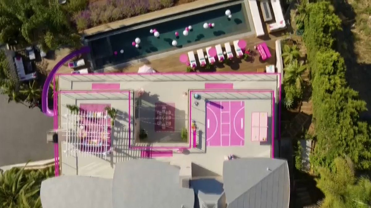 Watch: Life in plastic is fantastic as Barbie opens her Dreamhome to guests