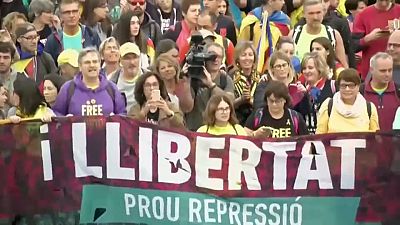 Jornada de huelga independentista en Cataluña
