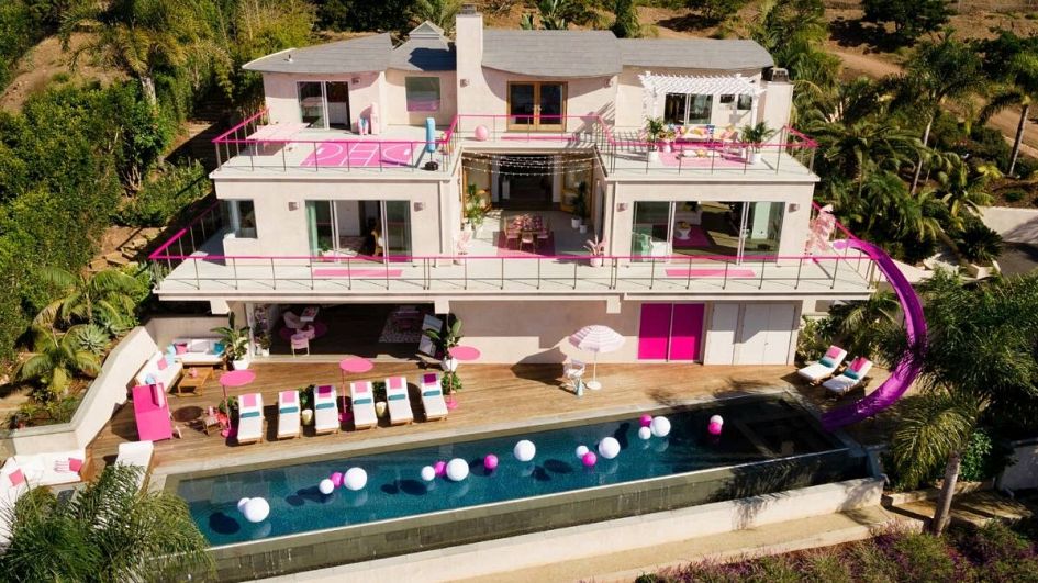 barbie dream house with pool