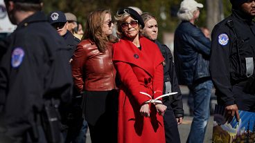 Jane Fonda arrested again in Washington DC at climate change protest