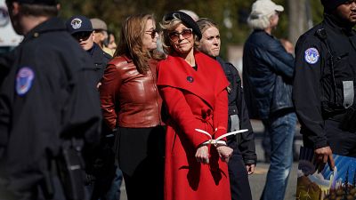 Jane Fonda arrested again in Washington DC at climate change protest