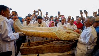 Egypt unveils biggest ancient coffin find in over a century