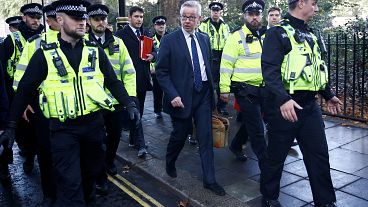 Des manifestants pro-UE s'insurgent contre des ministres britanniques