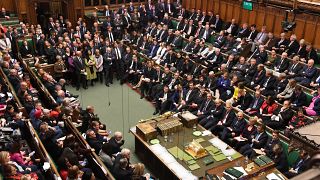A general view of the House of Commons on what was dubbed "Super Saturday", in London, Britain October 1