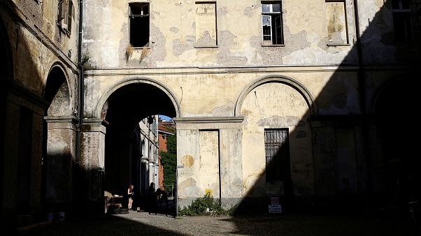 FILE PHOTO: A yard of the Cavallerizza Reale building in Turin, Italy, July 15, 2016. FILE PHOTO: A yard of the Cavallerizza Reale building in Turin, Italy, July 15, 2016.