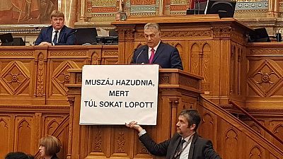 Zwischenfall im ungarischen Parlament 