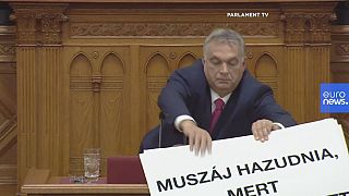 Ungheria, il video della curiosa protesta anti-Orban in Parlamento: "Stop alla corruzione"