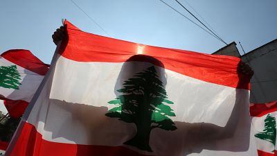 Manifestation anti-gouvernementale à Nabatiyeh (Liban), le 21/10/2019