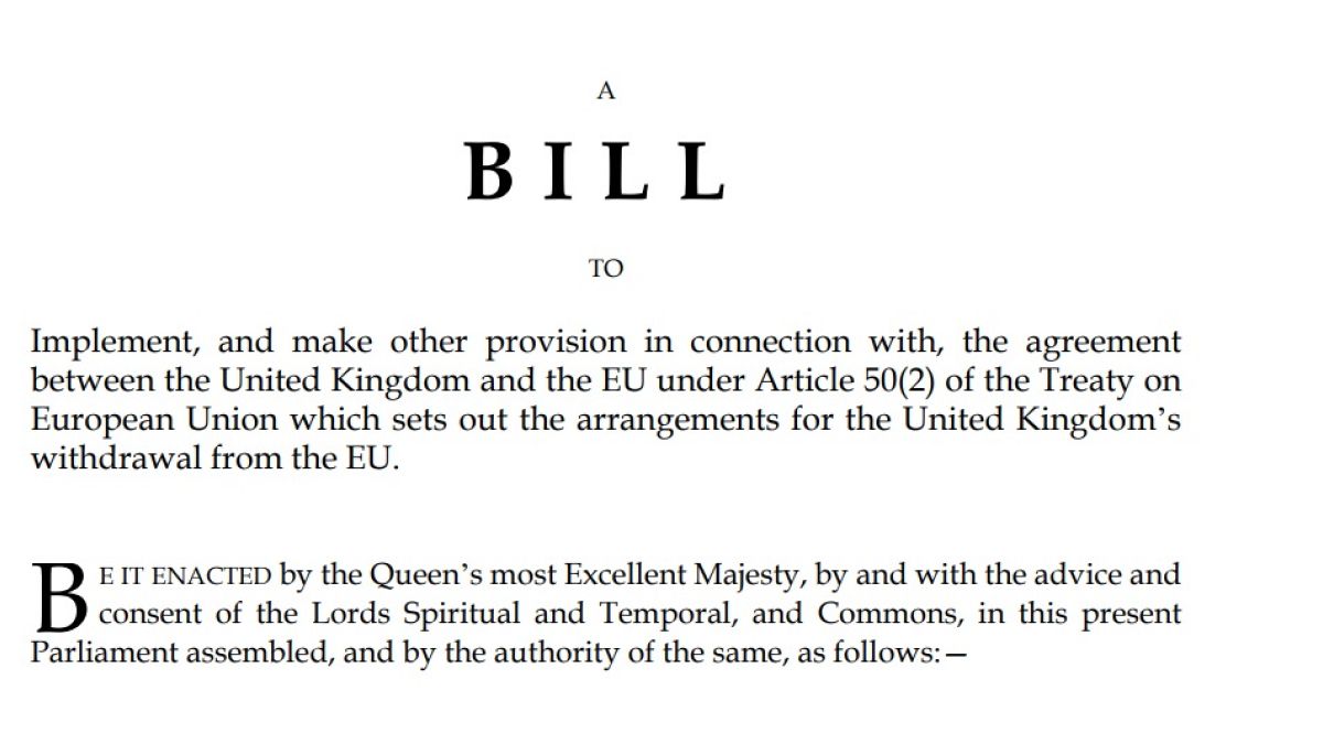Brexit: What's in the Withdrawal Agreement Bill?