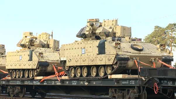 Американские танки у белорусской границы Американские танки у белорусской границы