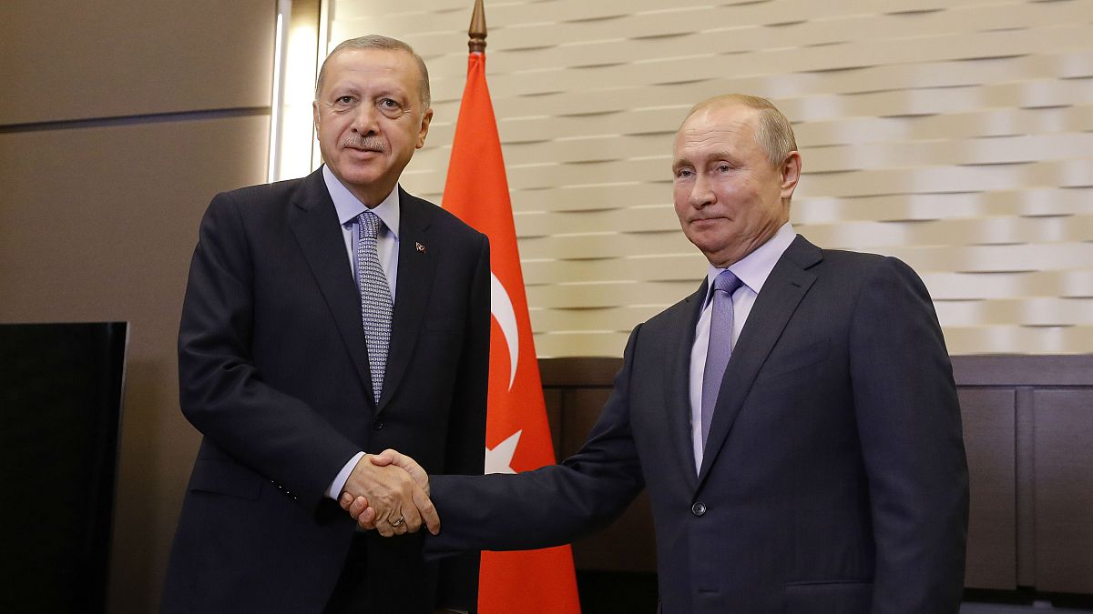 Türkiye Cumhurbaşkanı Recep Tayyip Erdoğan ve Rusya Devlet Başkanı Vladimir Putin