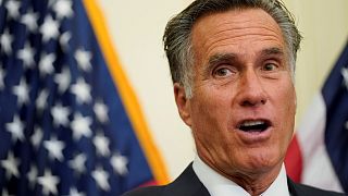 U.S.Senator Mitt Romney (R-UT) speaks at a news conference about the Tobacco to 21 Act