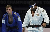 مبارزه سعید ملایی با حریف بلژیکی در نیمه نهایی مسابقات قهرمانی جهان