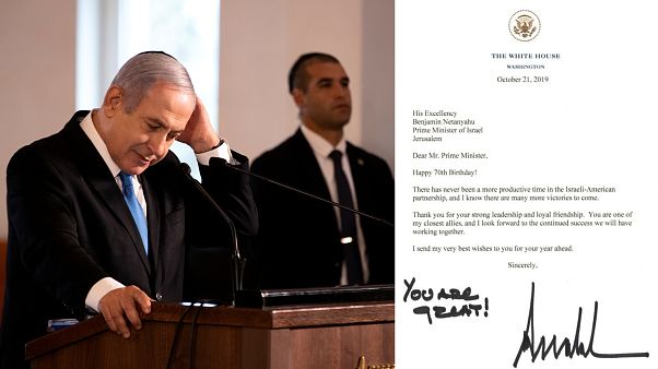 Trump'tan Netanyahu'ya doğum günü mektubu: 'Muhteşemsin!' Trump'tan Netanyahu'ya doğum günü mektubu: 'Muhteşemsin!'