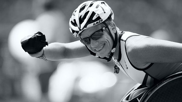 Marieke Vervoort Rióban 2016-ban, miután bronzérmet szerzett Marieke Vervoort Rióban 2016-ban, miután bronzérmet szerzett