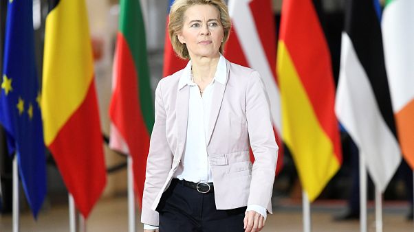 La présidente élue de la Commission européenne Ursula von der Leyen La présidente élue de la Commission européenne Ursula von der Leyen