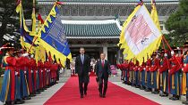 Los reyes de España hacen su primera visita de Estado a Corea del Sur
