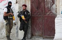 Türkiye destekli Suriye Milli Ordusu Telabyad'da devriye görevinde