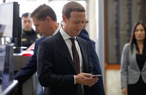 Zuckerberg arrived at Congress for Wednesday's hearing 