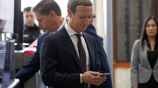 Zuckerberg arrived at Congress for Wednesday's hearing 