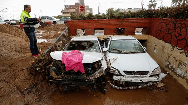 Schwere Unwetter in Spanien, Frankreich und Italien Schwere Unwetter in Spanien, Frankreich und Italien