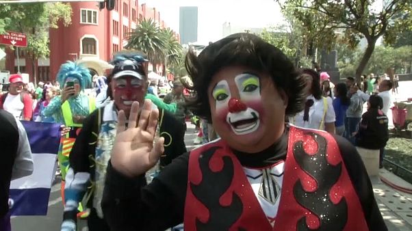 Watch: Clowning around in Mexico City Watch: Clowning around in Mexico City