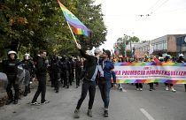 Participants attend Pride march in Lublin, Poland, September 28, 2019