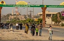 Rasulayn bölgesinde kenti terk eden Suriyeliler