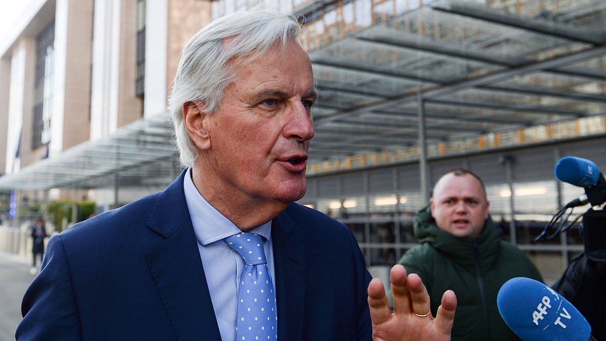 EU-Chefunterhändler Michel Barnier nach dem Treffen mit den EU-Botschaftern.