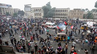 Irak'ın başkenti Bağdat'ta hükümet karşıtı gösteriler