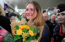 'Rus ajanı' Maria Burina, ABD'de hapis yattıktan sonra Rusya'ya döndü